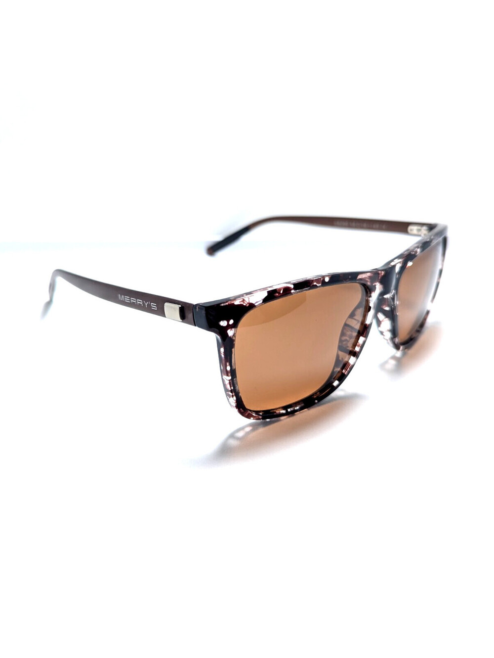 Merry's S8286 Orange UV Black Marble Classic Women's Sunglasses 56-16-140
